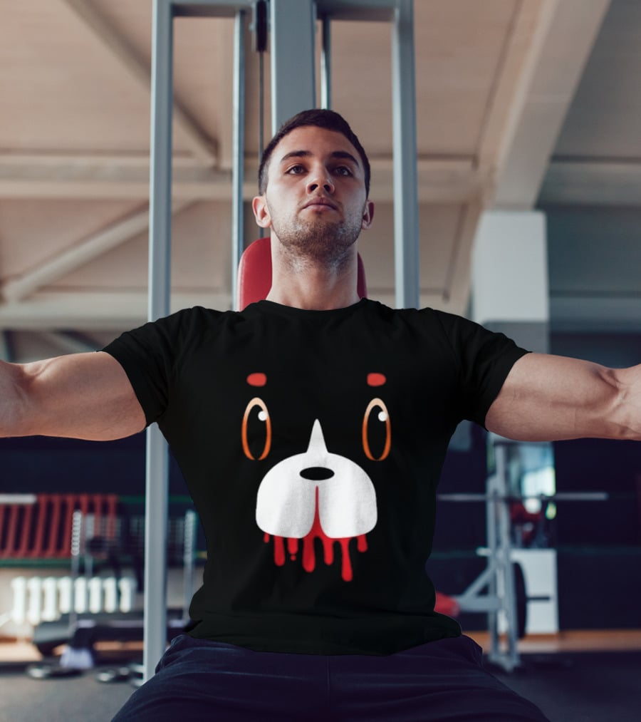Final Space Mooncake Face Cartoon Character Dripping Red T-Shirt