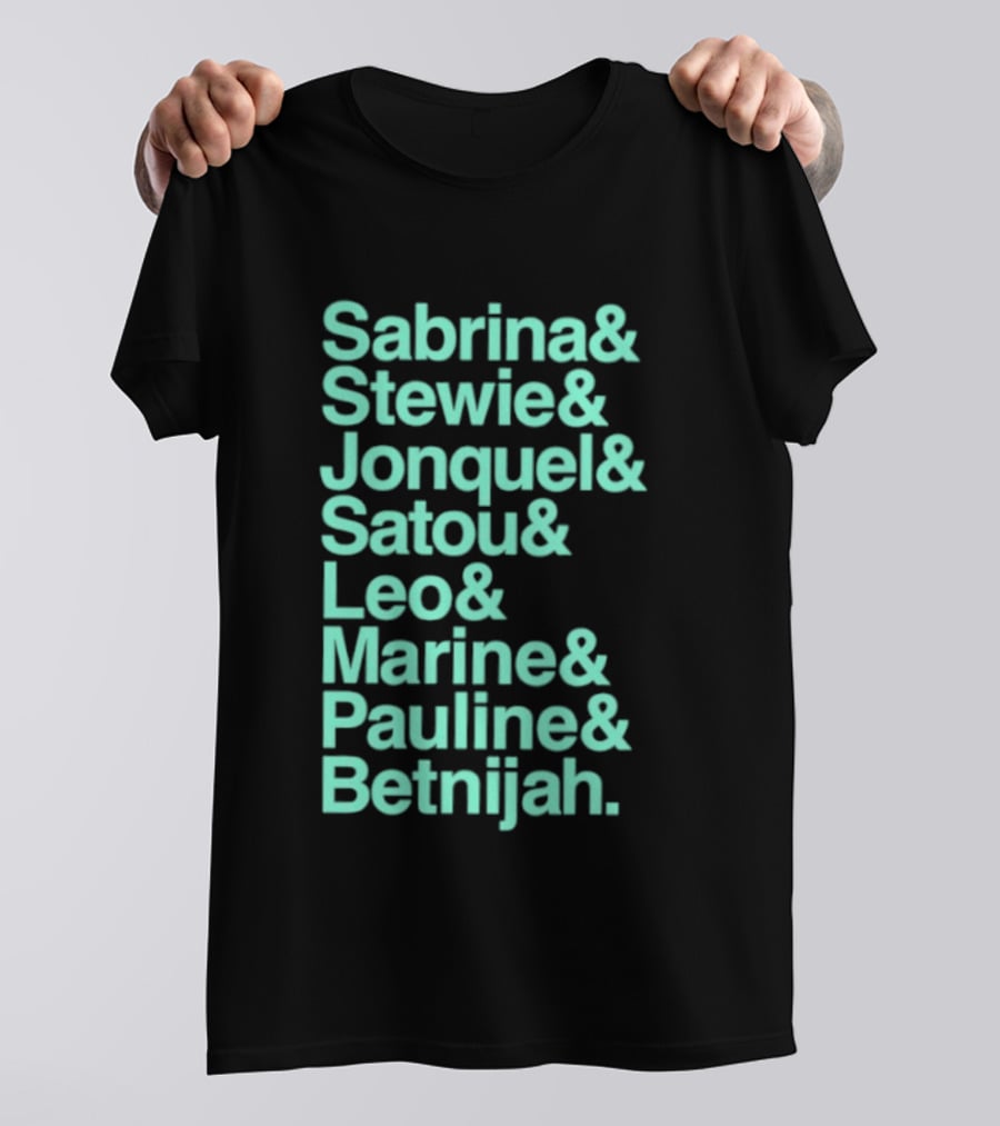 Sabrina Stewie Jonquel Satou Leo Marine Pauline Betnijah New York Liberty 2026 WNBA Players T-Shirt