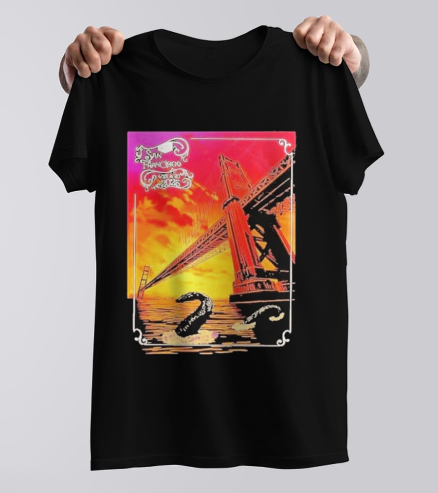 Phish The Spring Tour 2025 Bill Graham Civic Auditorium San Francisco April 22nd 23rdBridge T-Shirt