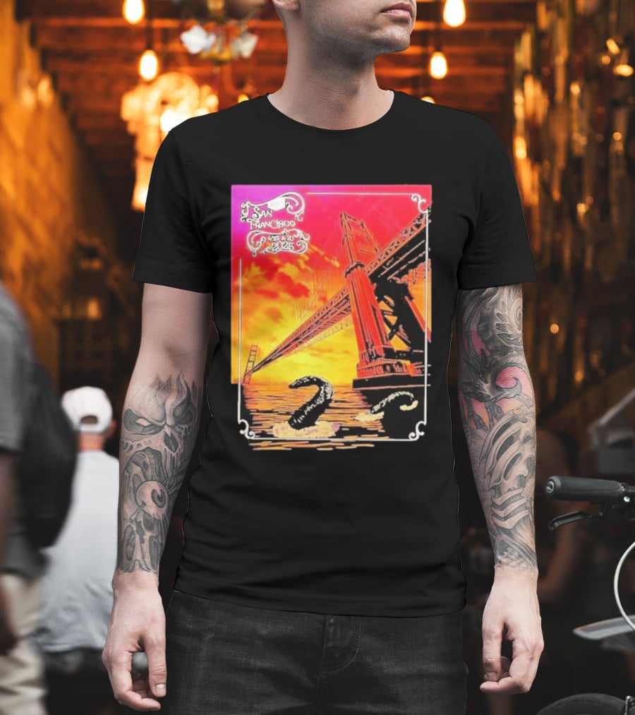 Phish The Spring Tour 2025 Bill Graham Civic Auditorium San Francisco April 22nd 23rdBridge T-Shirt