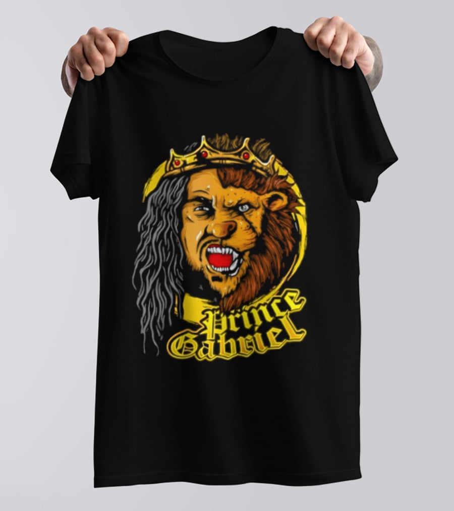 Prince Gabriel Regal Lion Face Crown Majesty T-Shirt