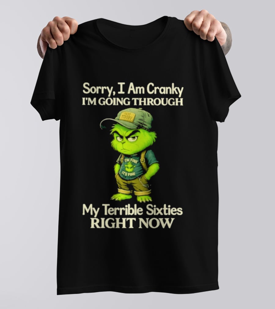 Sorry I Am Cranky I'm Going Through My Terrible Sixties Right Now T-Shirt