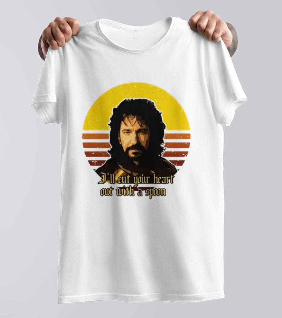 Alan Rickman I'll Cut Your Heart Out With A Spoon T-Shirt
