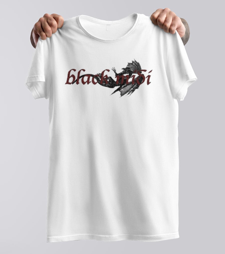 Black Midi Gothic T-Shirt