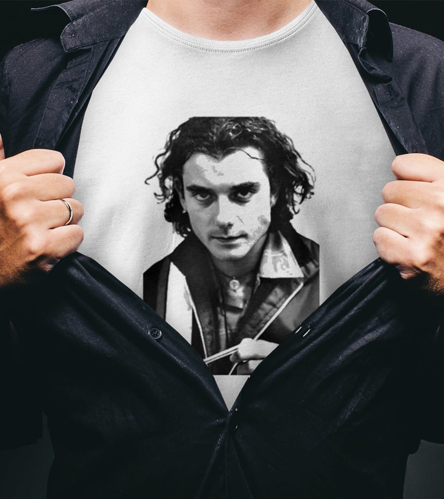 Bush Gavin Rossdale Black White Photo T-Shirt
