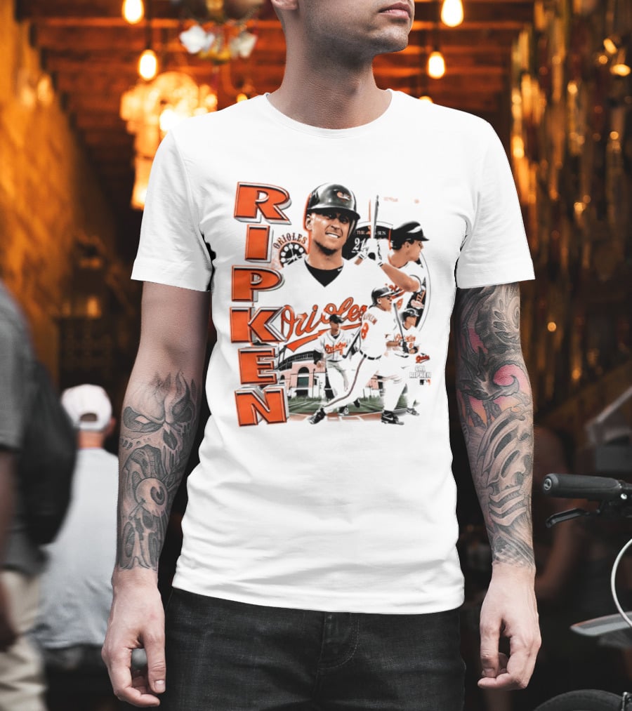 Ripken Baltimore Orioles MLB 2026 Collage Baseball Themed Fan Wear T-Shirt