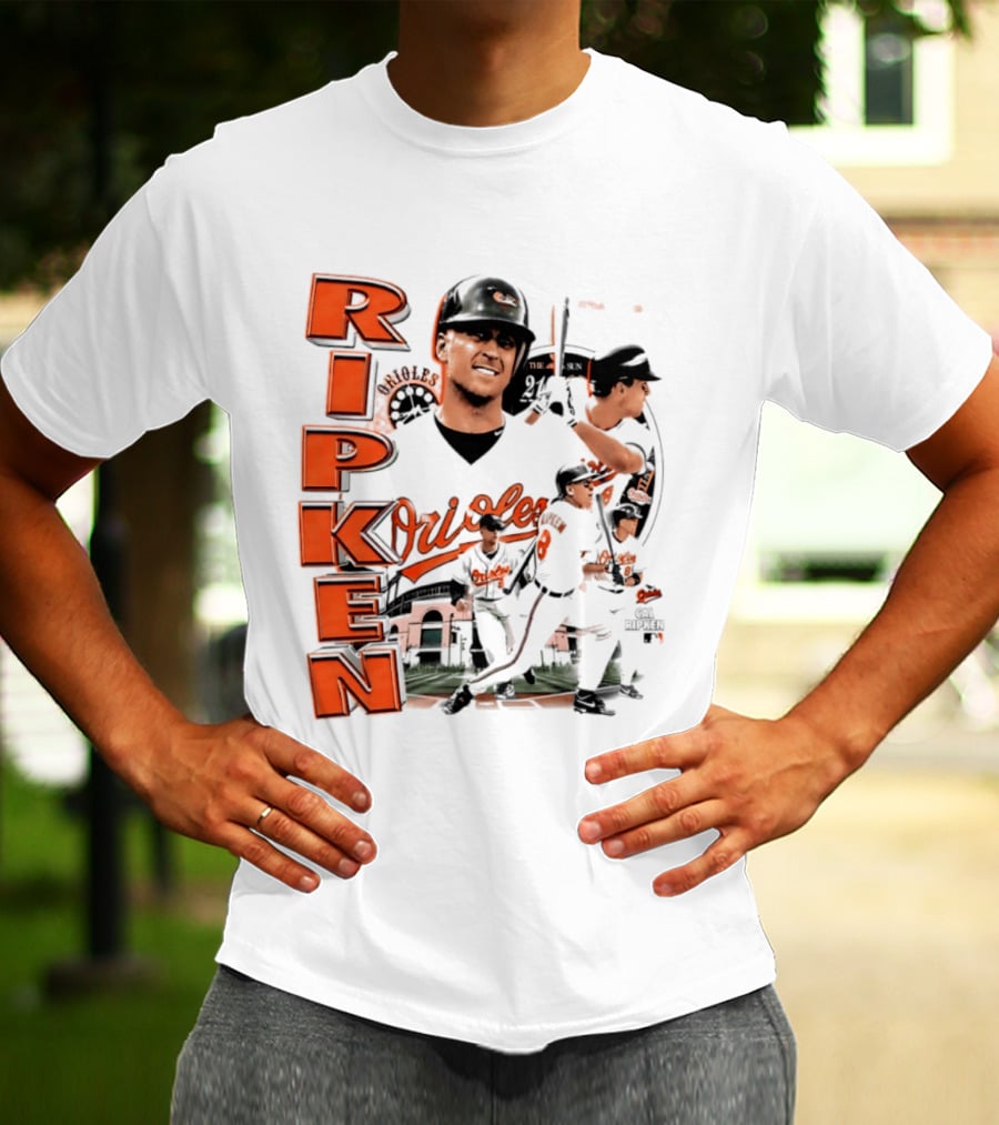 Ripken Baltimore Orioles MLB 2026 Collage Baseball Themed Fan Wear T-Shirt