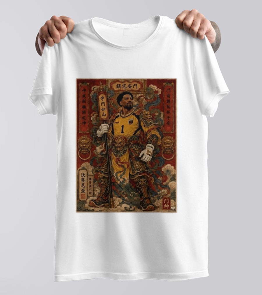 Cape Verde Goalkeeper Vozninha Door God Guardian T-Shirt