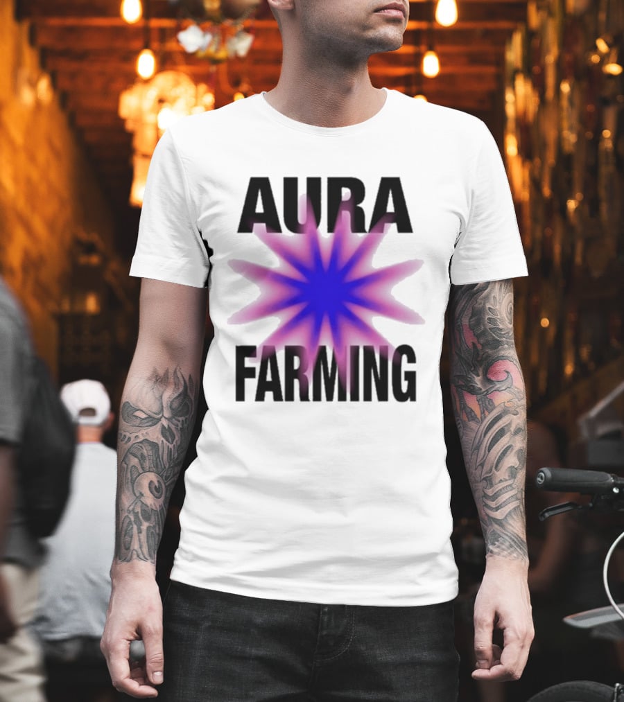 Farming Aura Starburst Energy Visual T-Shirt