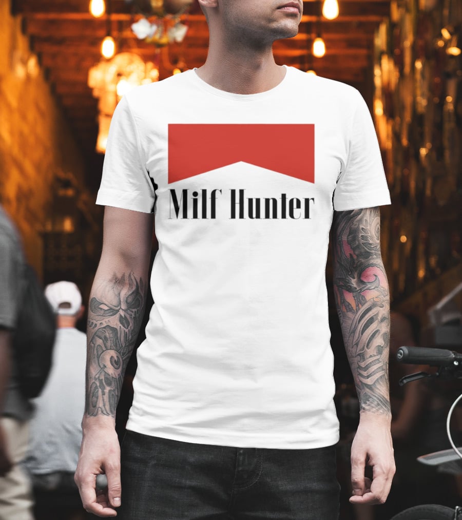 Milf Hunter Marlboro Red Crest T-Shirt