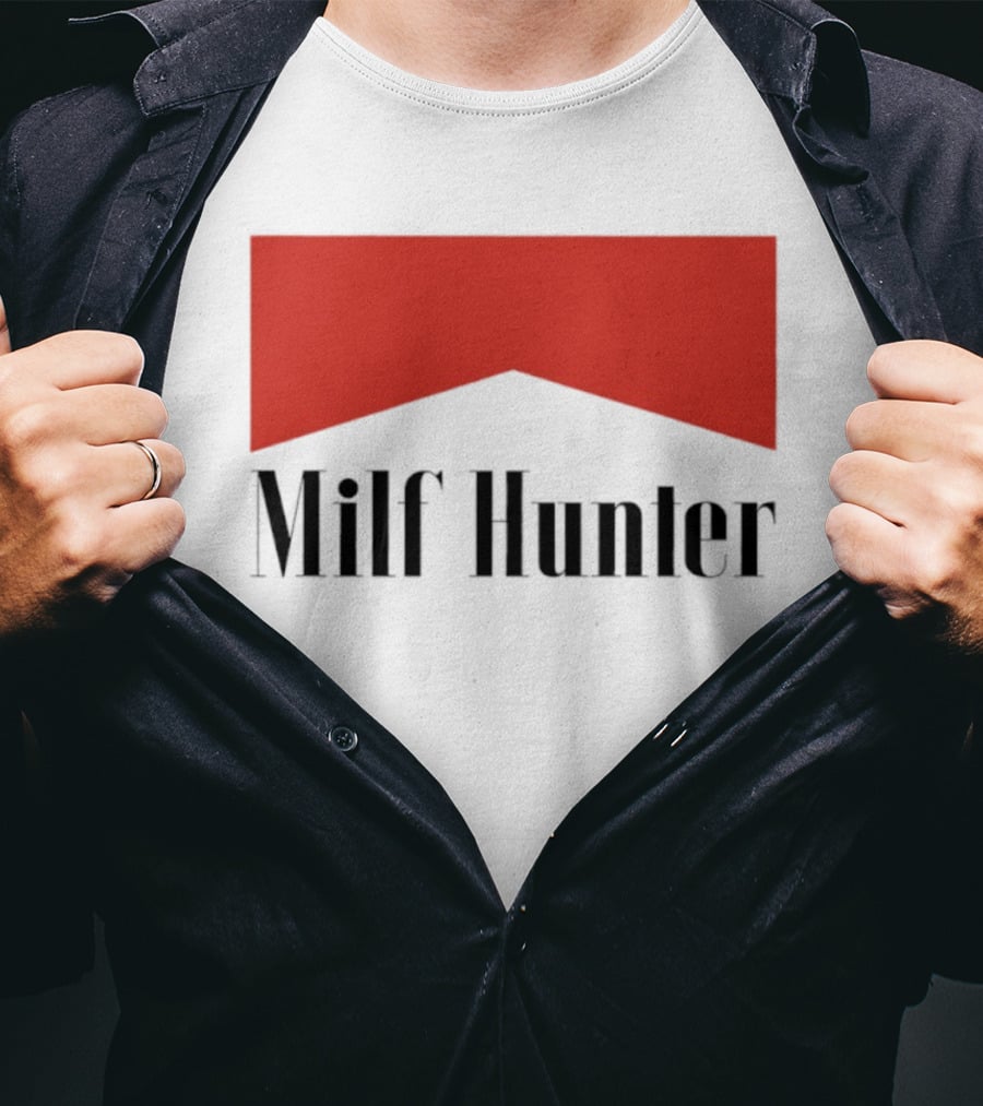Milf Hunter Marlboro Red Crest T-Shirt