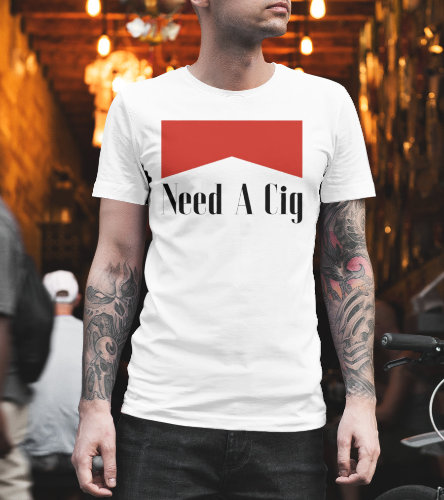 Need A Cig Marlboro Red Chevron T-Shirt