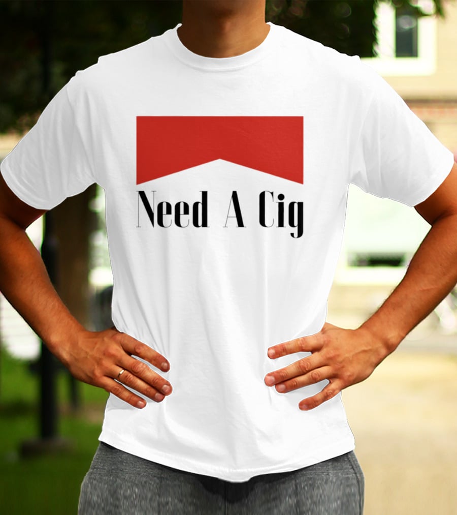 Need A Cig Marlboro Red Chevron T-Shirt