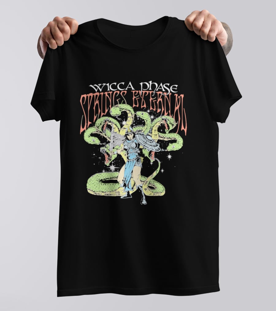 Wicca Phase Springs Eternal Mystic Protector Serpent Warrior T-Shirt