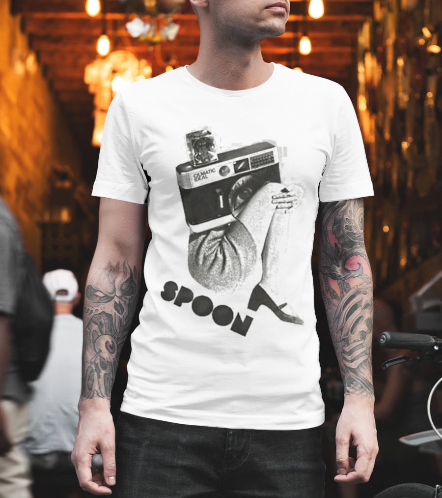 Spoon Camera Silver Iconic Utensil T-Shirt
