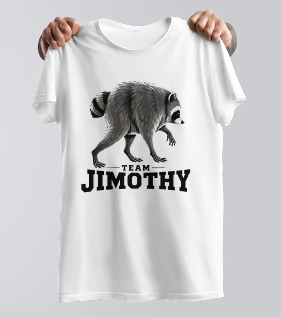 Team Jimothy Raccoon Walking T-Shirt