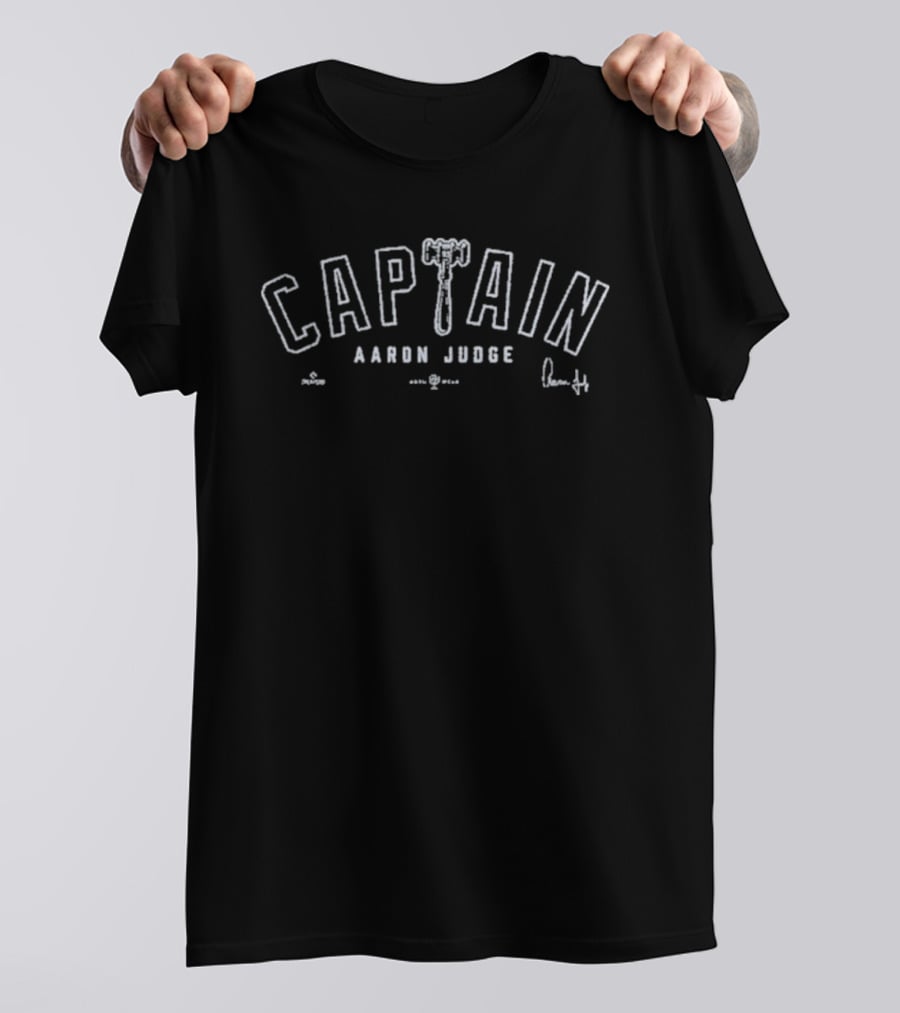 Aaron Judge Captain Signature Hammer T-Shirt
