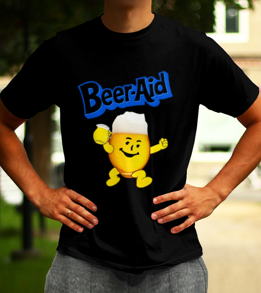 Beer Aid Kool Aid Beer Alcohol Party Humor T-Shirt