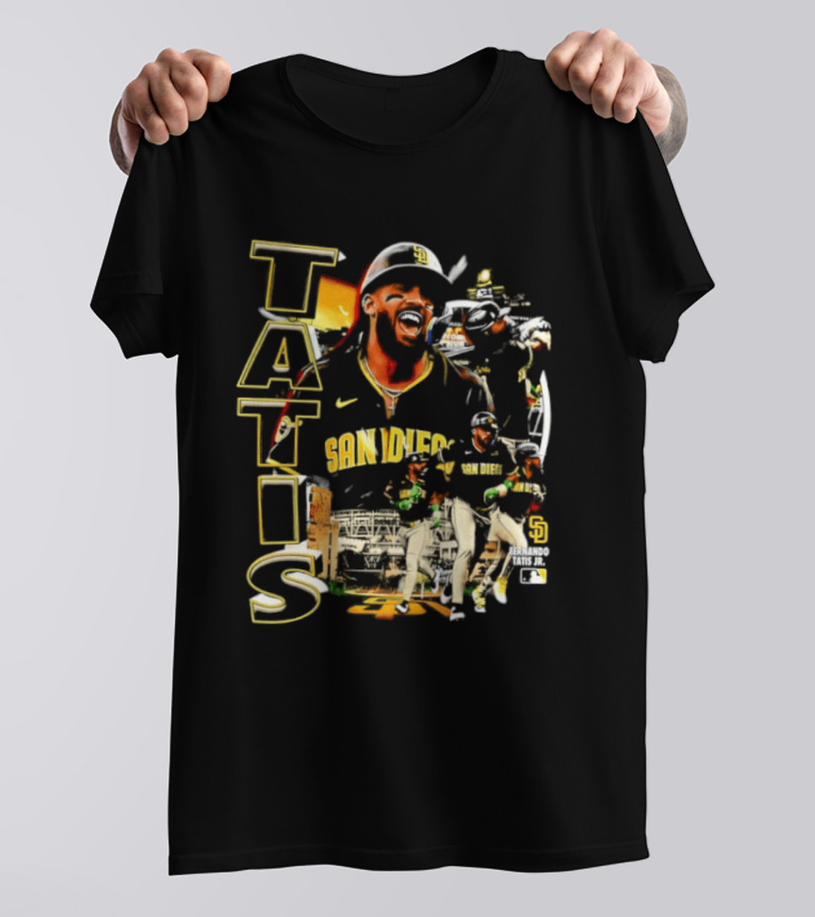San Diego Padres Tatis Jr. 2026 MLB Collage T-Shirt