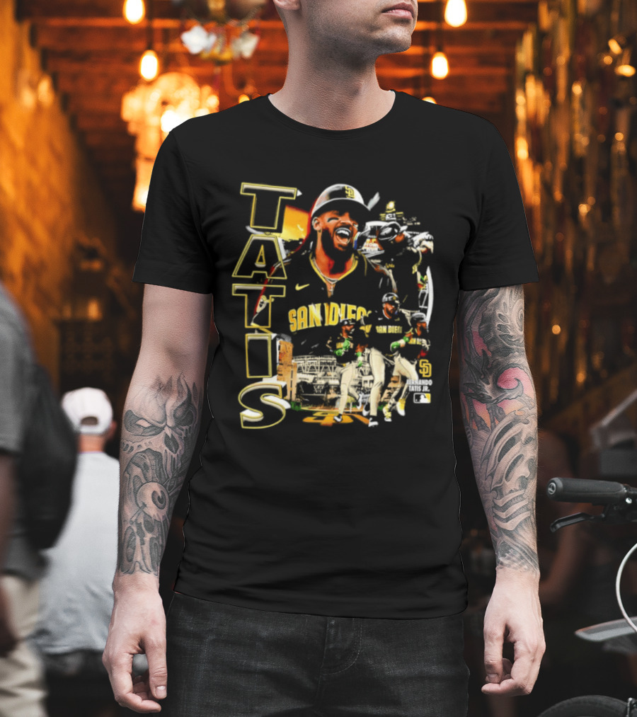 San Diego Padres Tatis Jr. 2026 MLB Collage T-Shirt