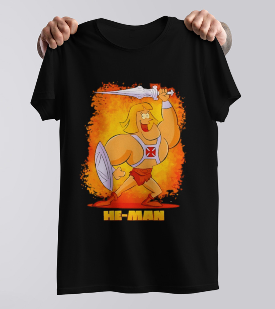 He Man Power Sword Masters Of The Universe Retro 80s T-Shirt