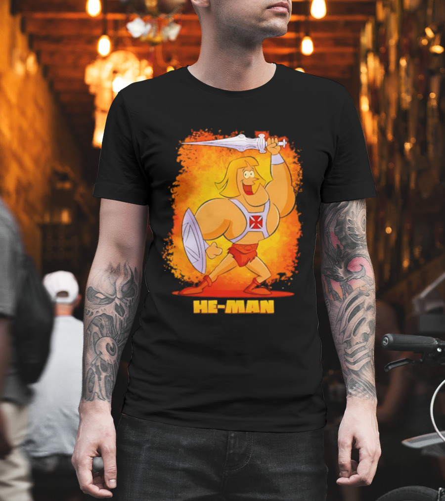 He Man Power Sword Masters Of The Universe Retro 80s T-Shirt