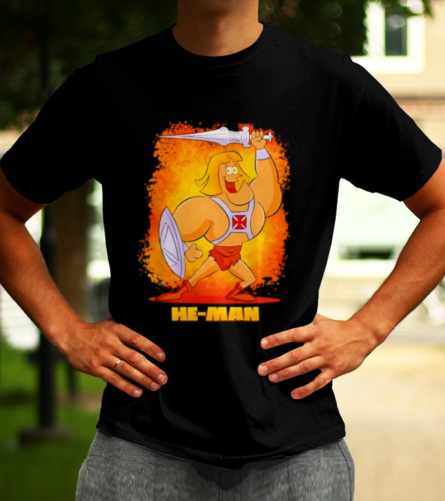 He Man Power Sword Masters Of The Universe Retro 80s T-Shirt