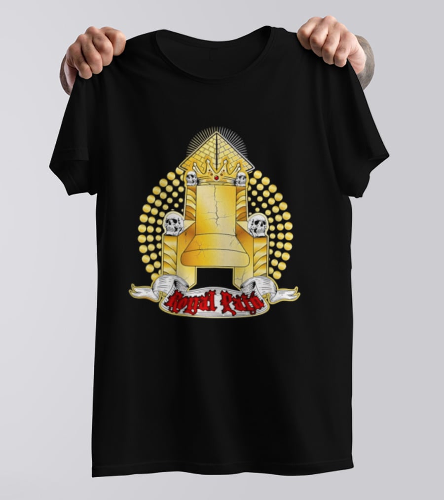 Kyng Wrestling Royal Throne And Crown Design Royal Pain T-Shirt