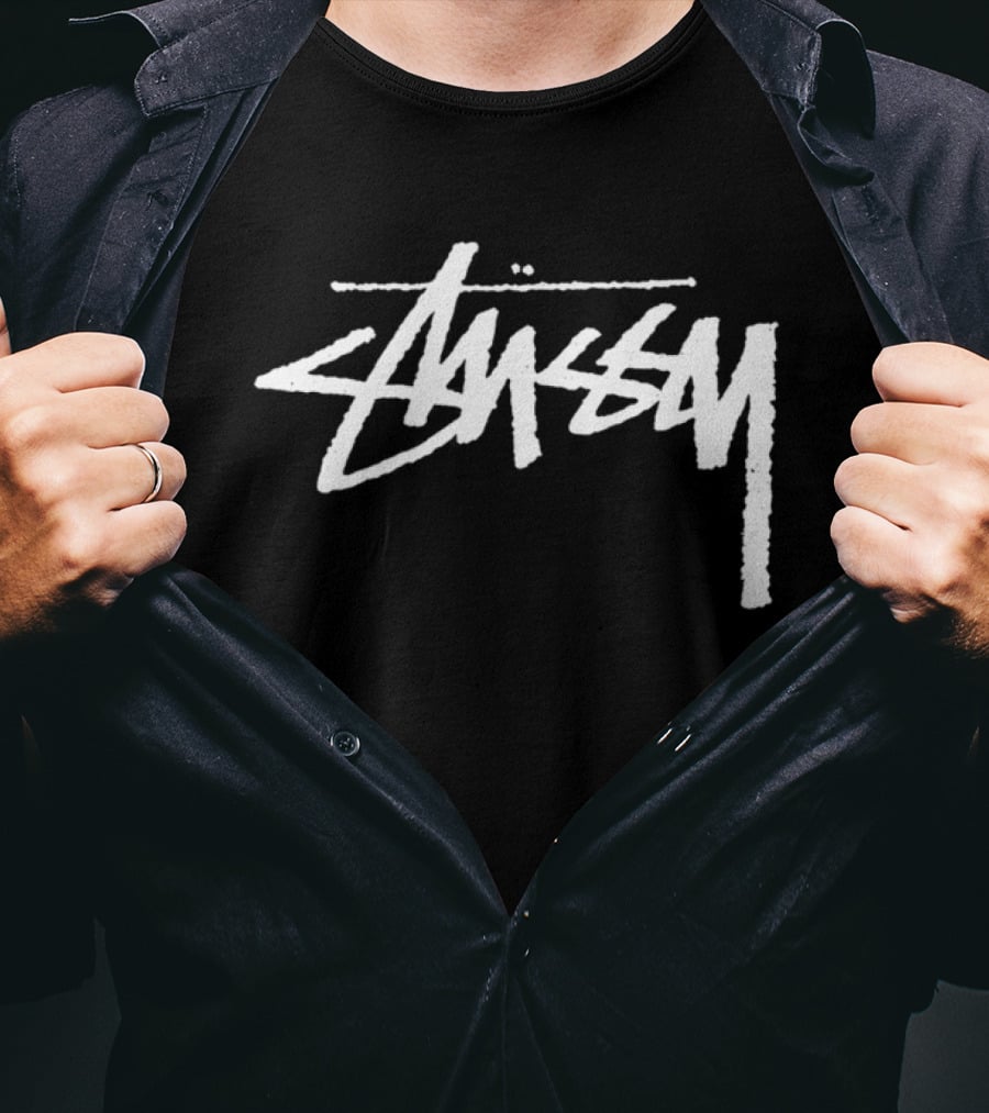 Stussy Yin Yang Pigment Dyed Retro Style Streetwear T-Shirt