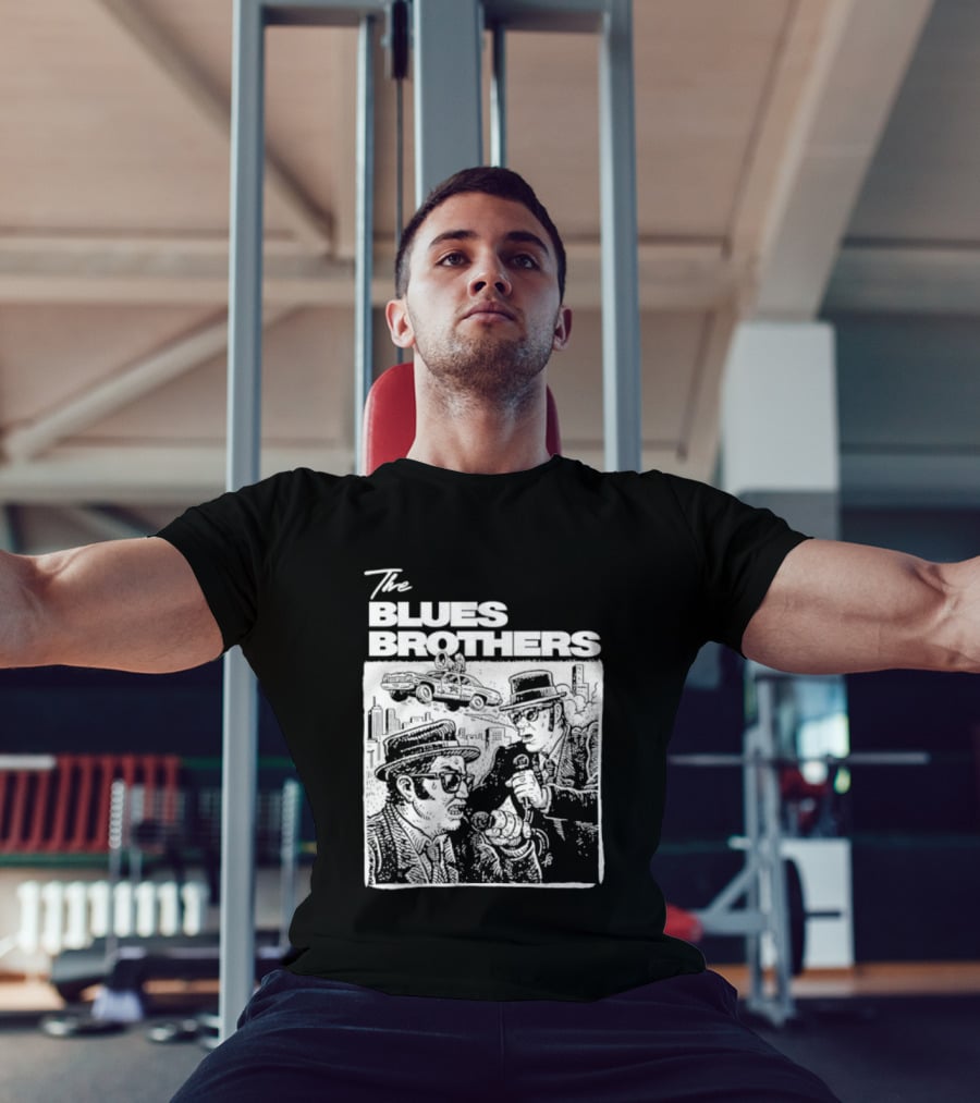 The Blues Brothers John Belushi Dan Aykroyd Classic Movie Scene Iconic Moment T-Shirt