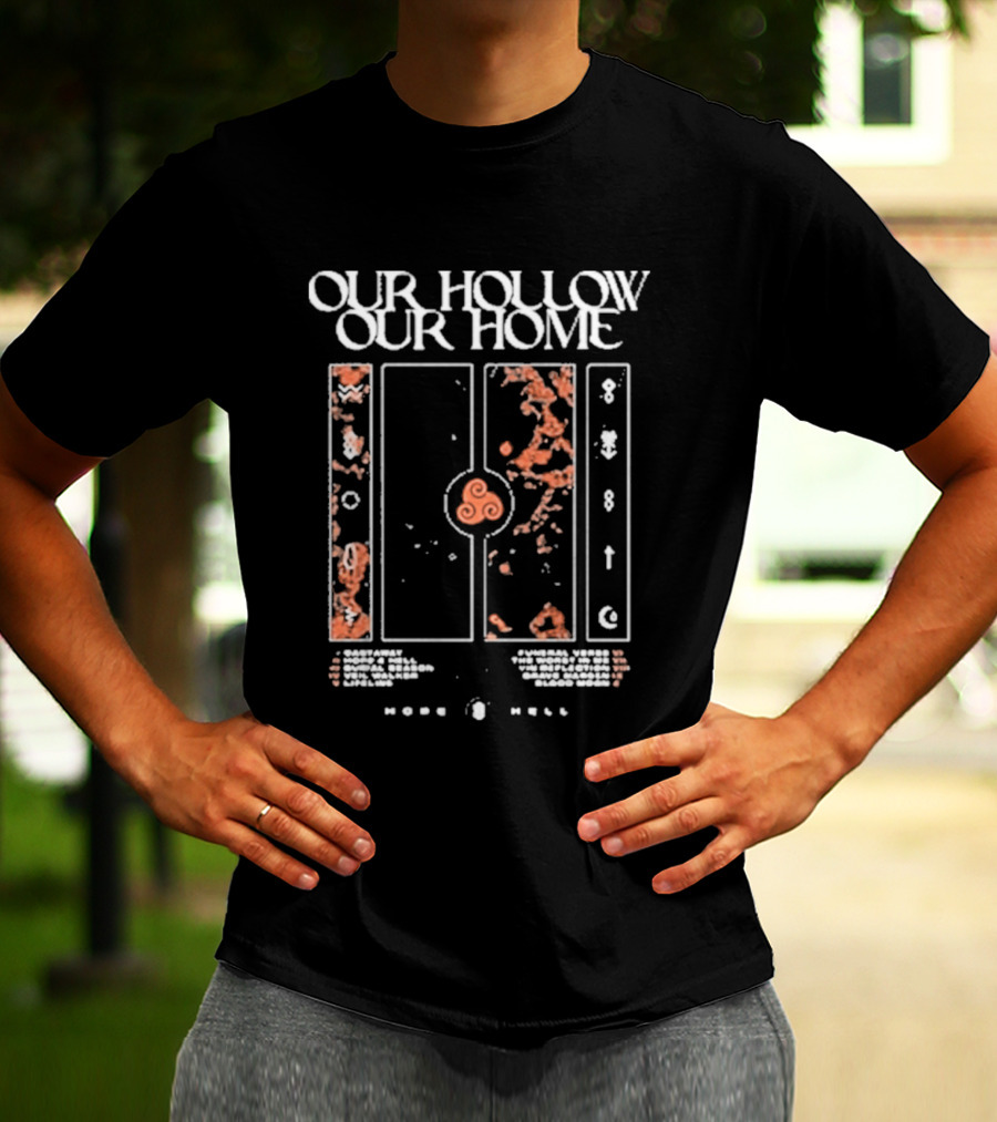 Our Hollow Our Home Hope And Hell Orange Abstract Patterns Tracklist T-Shirt