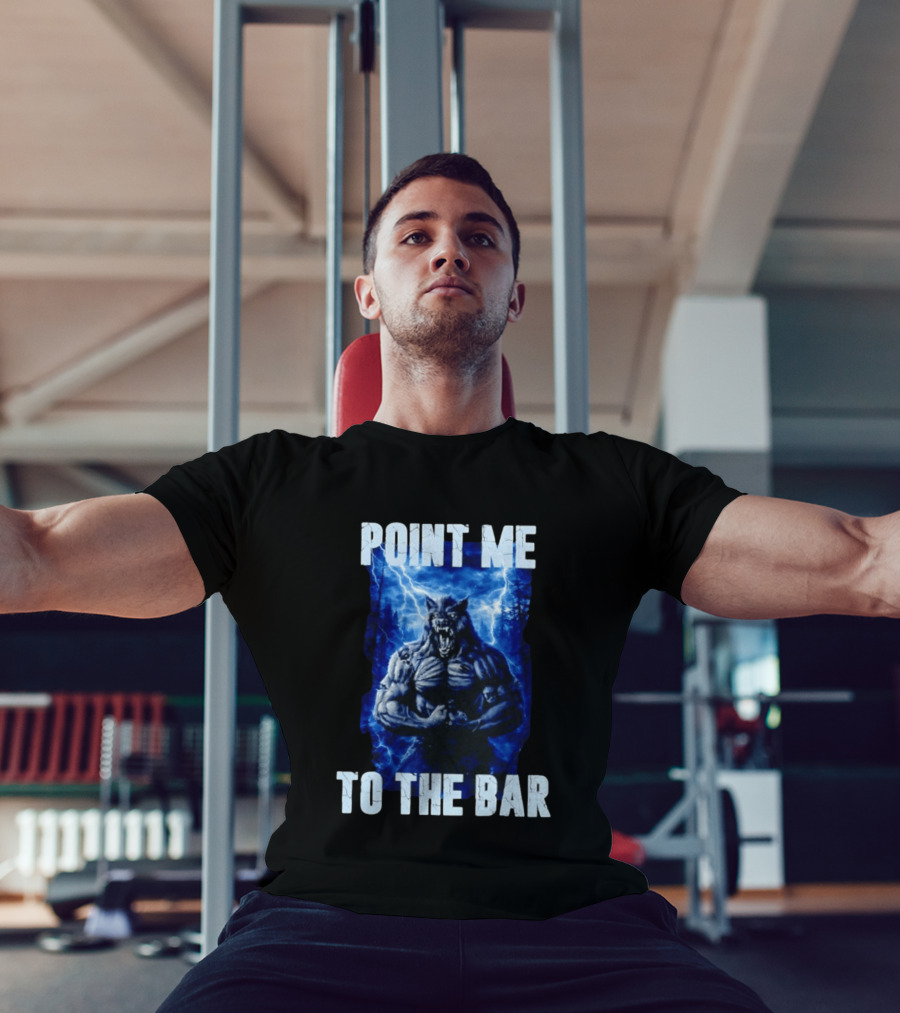 Point Me To The Bar Werewolf Lightning Storm Powers T-Shirt