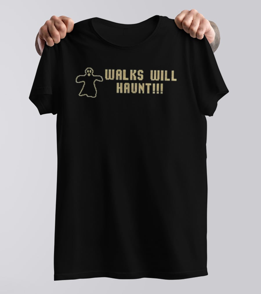 Walks Will Haunt Ghost Sketch Phantom T-Shirt