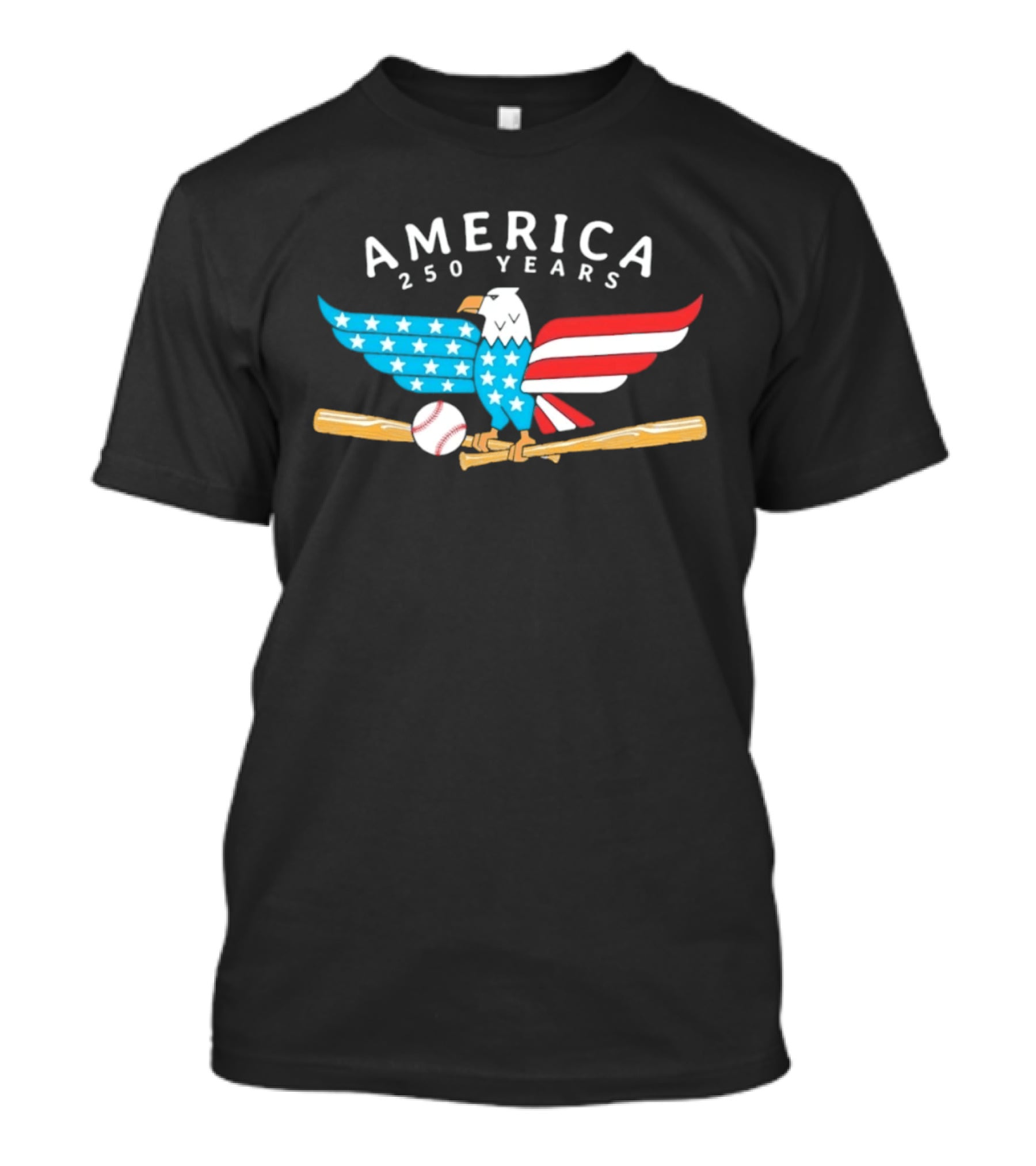 Schaumburg Boomers Independence Day America 250 Years Eagle Baseball Celebration T-Shirt
