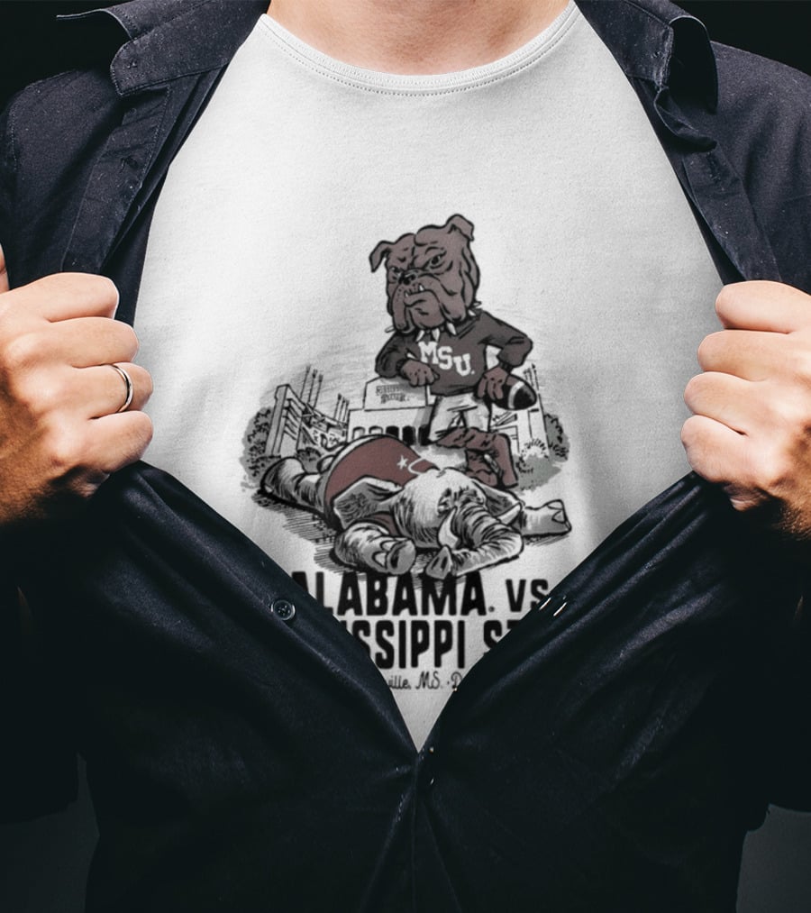 Alabama Vs Mississippi State October 3rd Starkville MS Davis Wade Stadium MSU T-Shirt