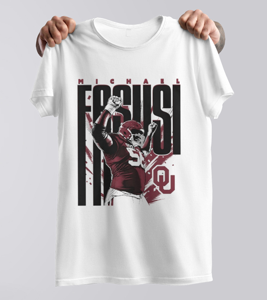 Michael Fasusi Oklahoma Sooners Football NCAA Player OU T-Shirt