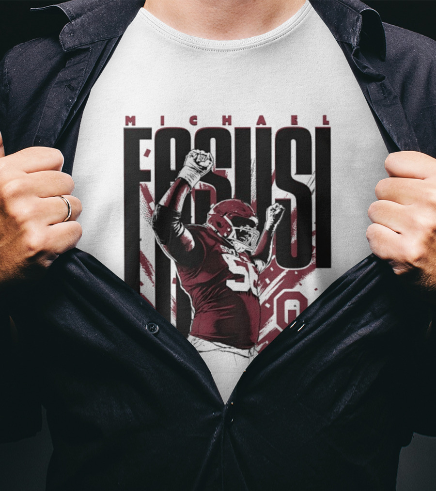 Michael Fasusi Oklahoma Sooners Football NCAA Player OU T-Shirt