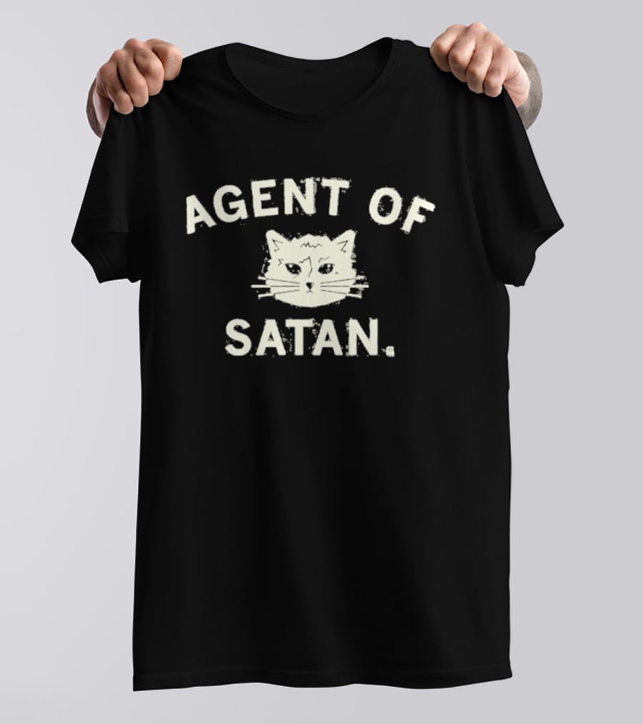 Agent Of Satan Cat Funny Cat Lover Humor T-Shirt