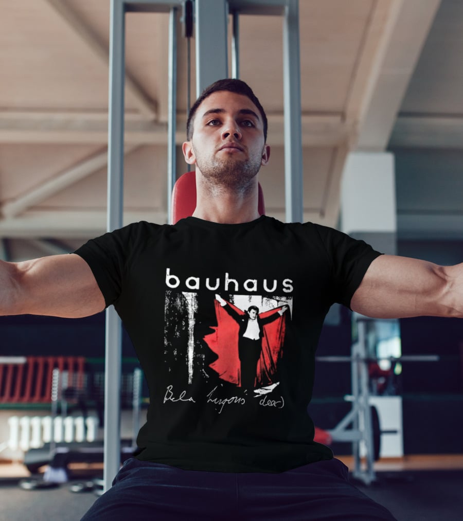 Bauhaus Bela Lugosi's Dead Handwritten Lyrics Red Cape T-Shirt