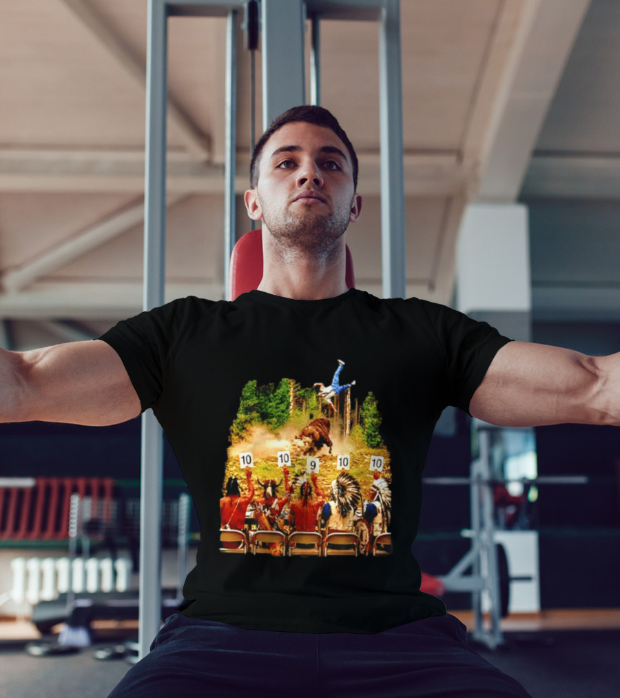 Bison Rodeo Incident Judges Score 10 9 10 T-Shirt