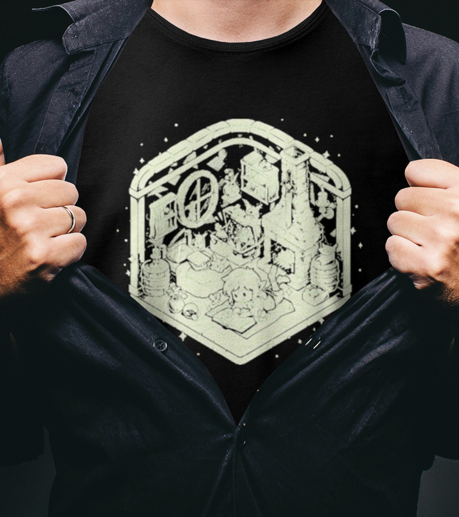 Cozy Hero's Hideout Avengers Room Isometric T-Shirt