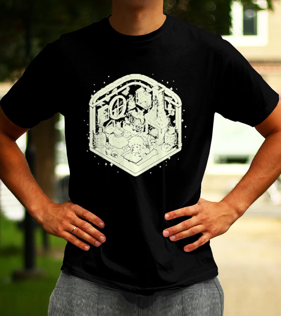Cozy Hero's Hideout Avengers Room Isometric T-Shirt