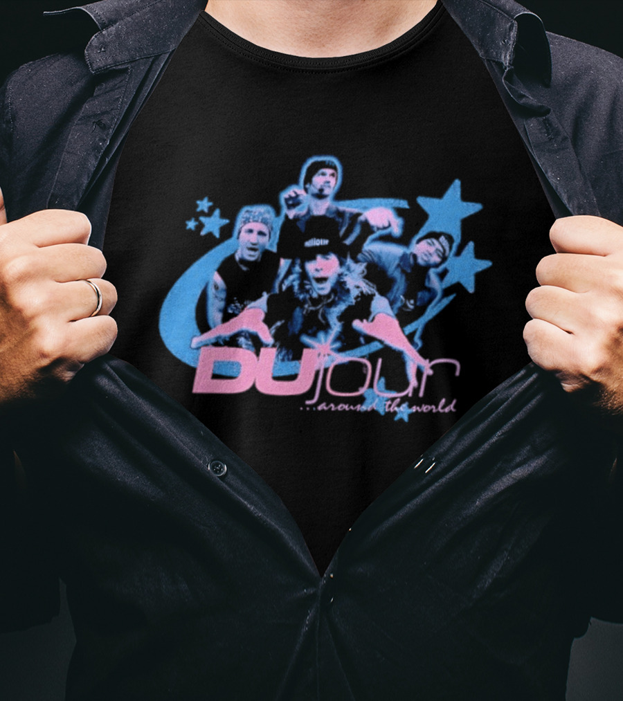 Dujour Band Around The World Josie And The Pussycats Stars T-Shirt
