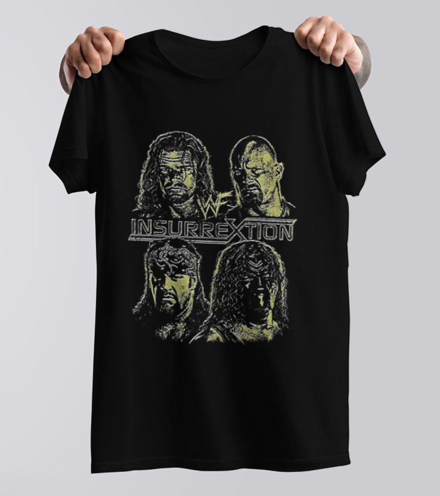 WWE Insurrextion World Wrestling Federation Presents Two Sided Wrestlers Edition T-Shirt