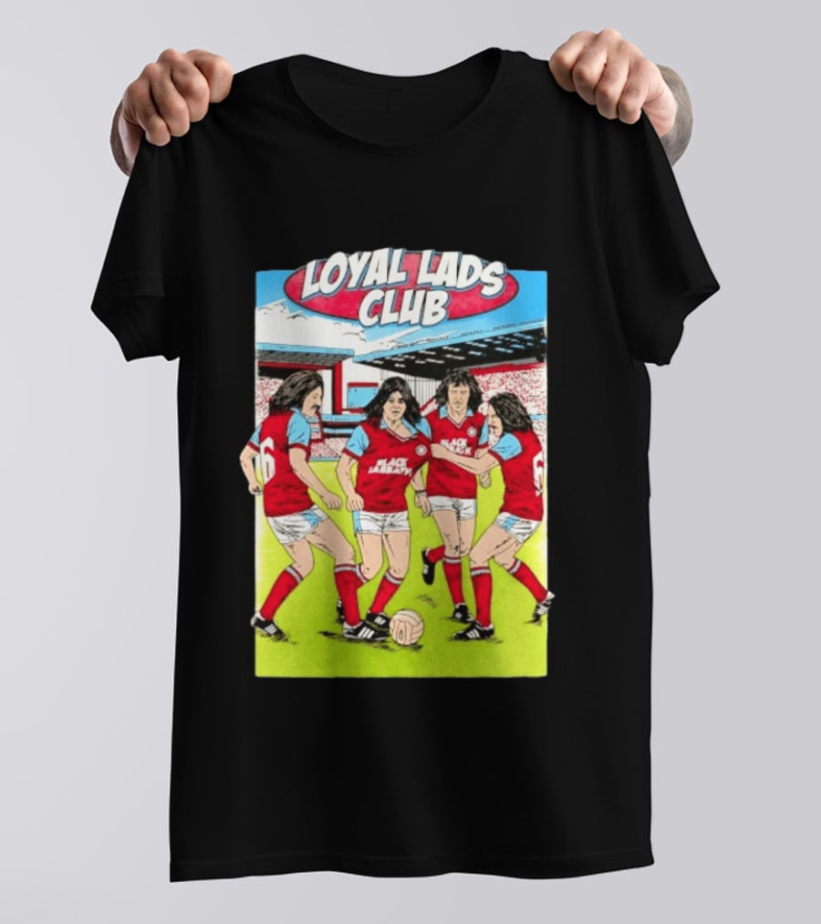 Loyal Lads Club Black Sabbath Heavy Metal Football Team Retro Comic T-Shirt
