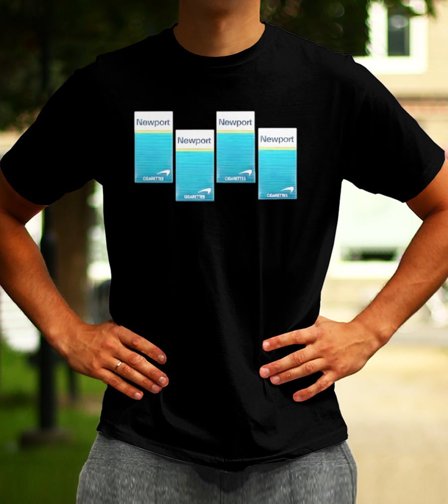 Newport Menthol Cigarettes Iconic Tobacco Packs T-Shirt