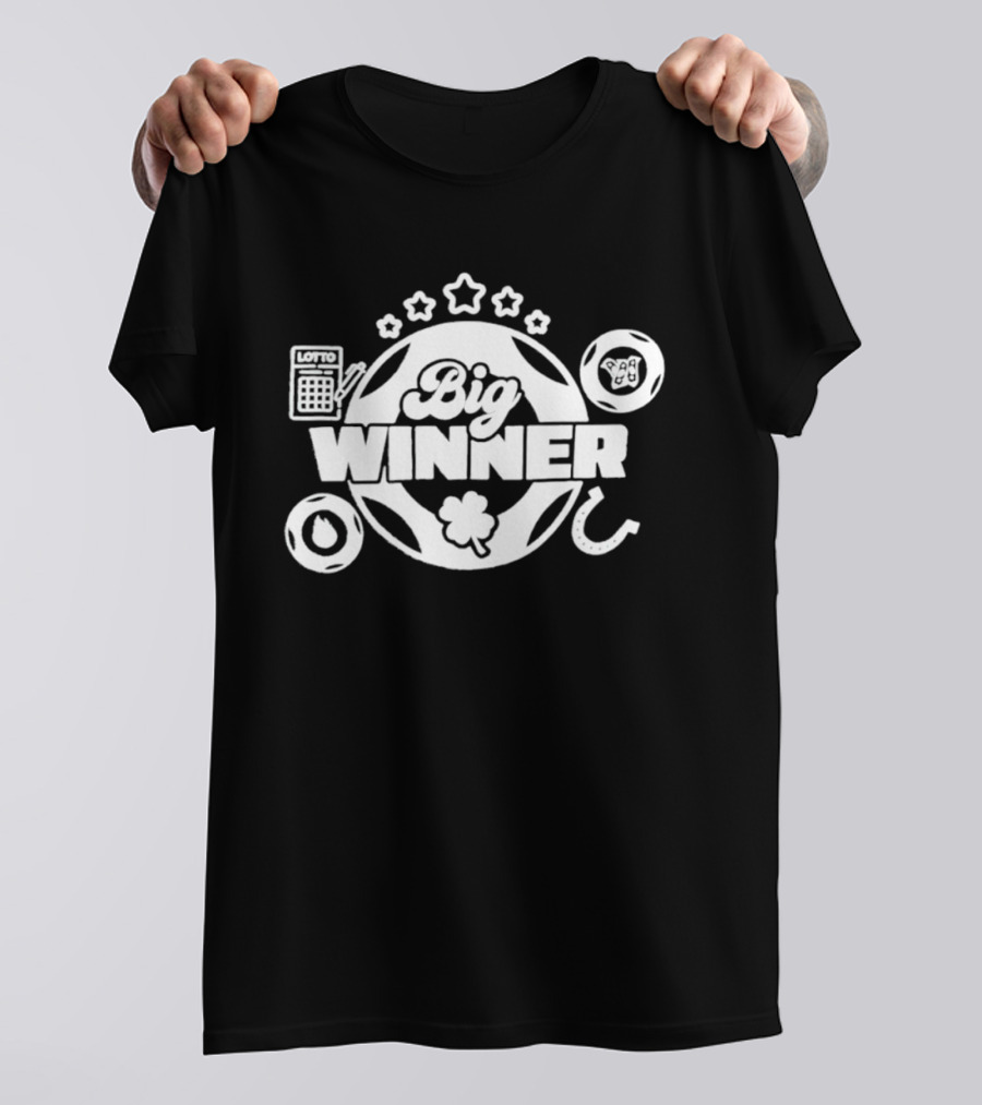 SC Education Lottery Big Winner Horseshoe Clover Luck T-Shirt