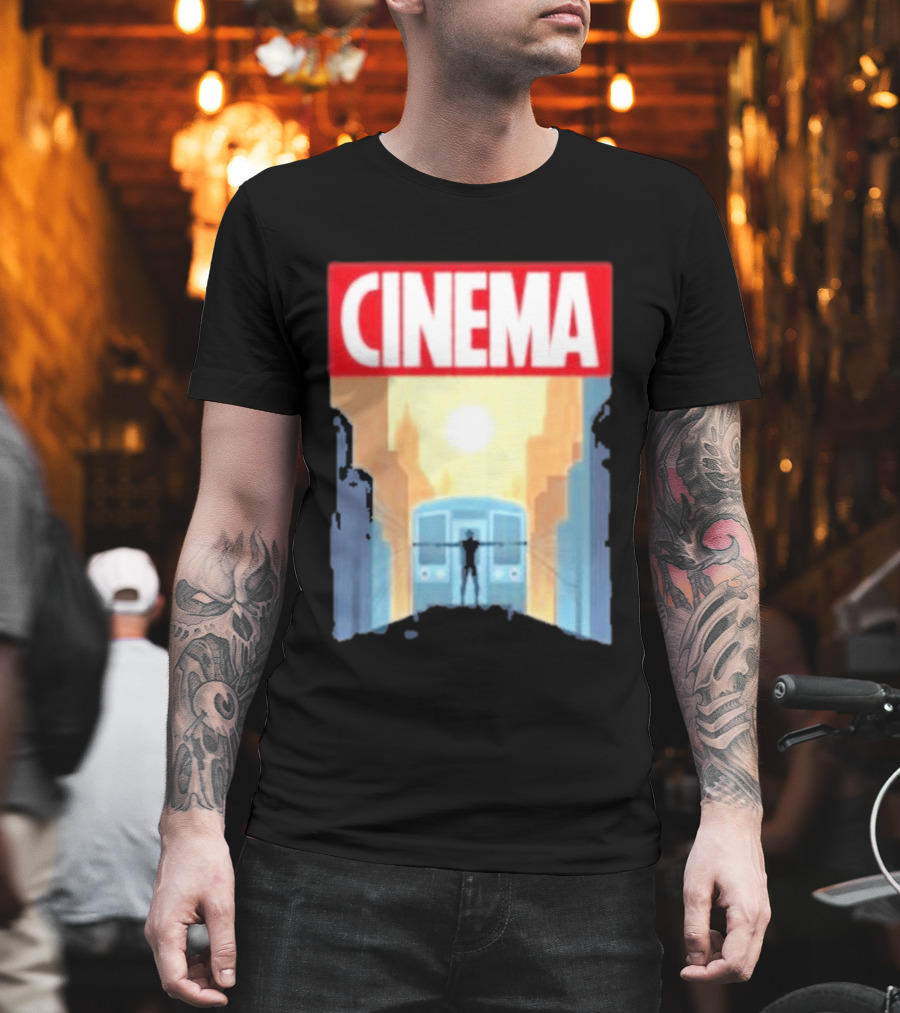 Screencrush Cinema Spidey Subway Sunset Scene T-Shirt