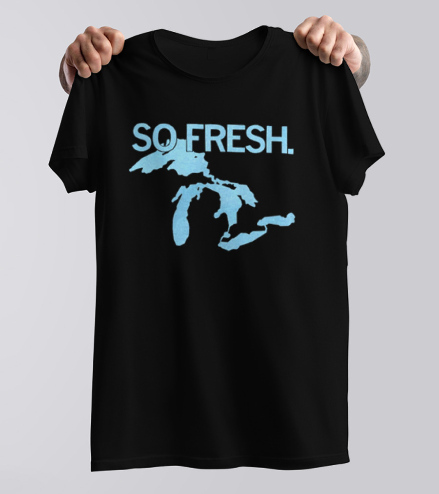 So Fresh Great Lakes Map T-Shirt