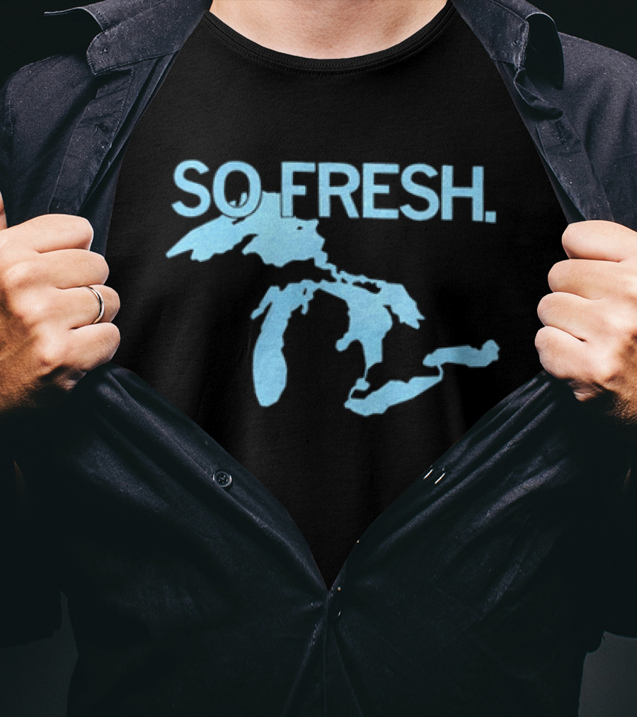 So Fresh Great Lakes Map T-Shirt